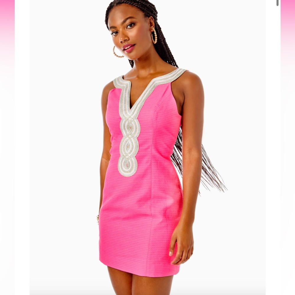 Lilly Pulitzer Valli Shift Dress in Aura Pink Size 16
